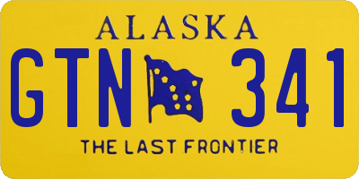 AK license plate GTN341