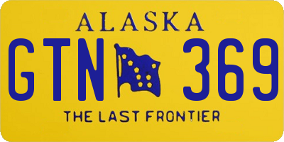 AK license plate GTN369