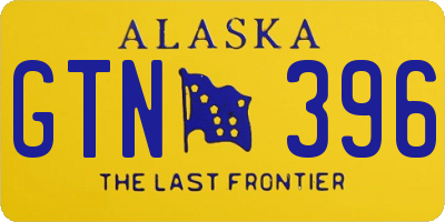 AK license plate GTN396