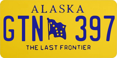 AK license plate GTN397