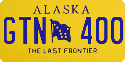 AK license plate GTN400