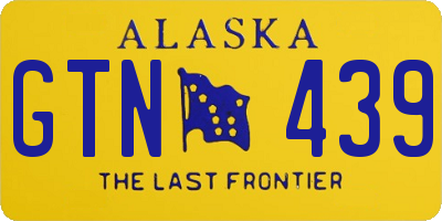 AK license plate GTN439