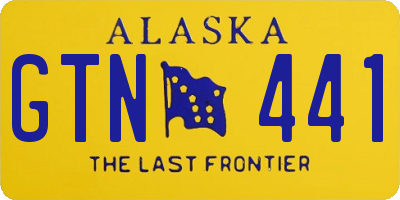 AK license plate GTN441