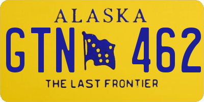 AK license plate GTN462