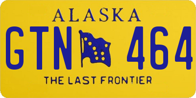 AK license plate GTN464
