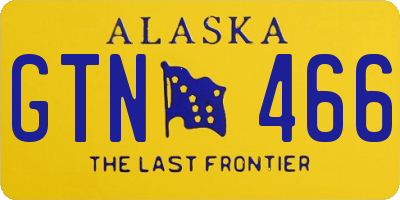 AK license plate GTN466