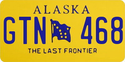 AK license plate GTN468