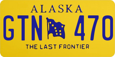 AK license plate GTN470