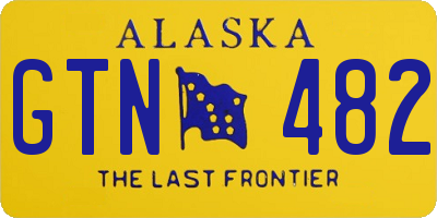 AK license plate GTN482