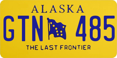 AK license plate GTN485