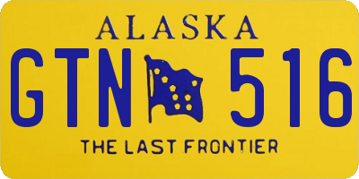 AK license plate GTN516