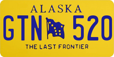 AK license plate GTN520