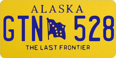 AK license plate GTN528