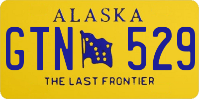 AK license plate GTN529