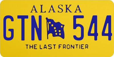 AK license plate GTN544
