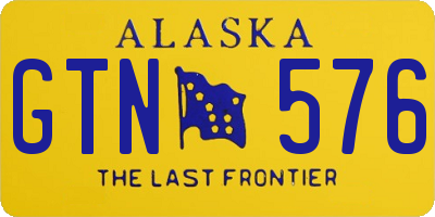 AK license plate GTN576