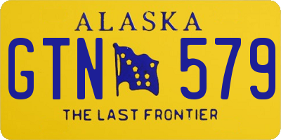 AK license plate GTN579