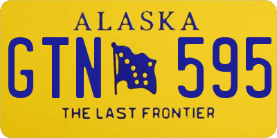 AK license plate GTN595