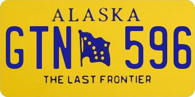 AK license plate GTN596