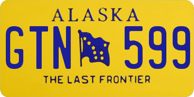 AK license plate GTN599