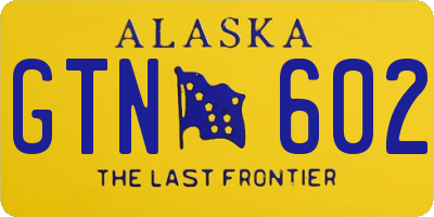 AK license plate GTN602