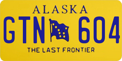AK license plate GTN604