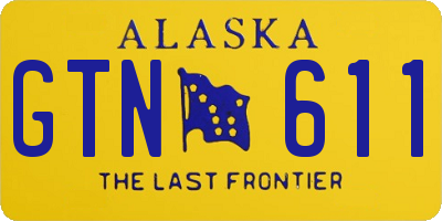 AK license plate GTN611