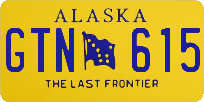 AK license plate GTN615
