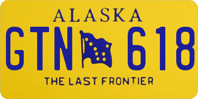 AK license plate GTN618