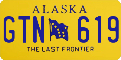 AK license plate GTN619