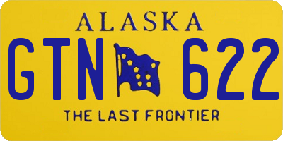 AK license plate GTN622