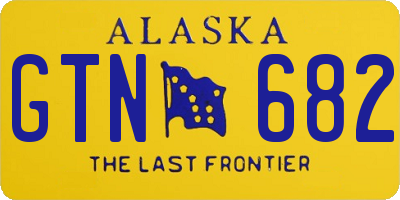 AK license plate GTN682