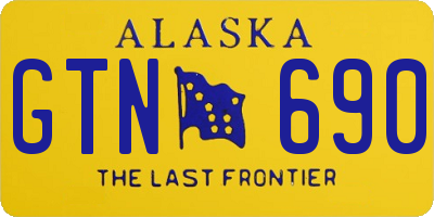 AK license plate GTN690