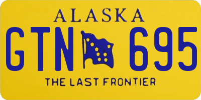 AK license plate GTN695