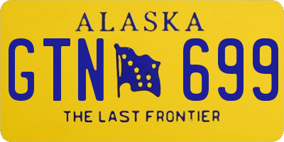 AK license plate GTN699