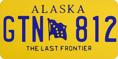 AK license plate GTN812