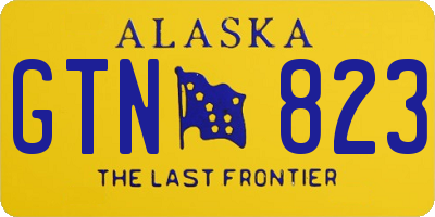 AK license plate GTN823