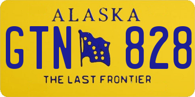 AK license plate GTN828