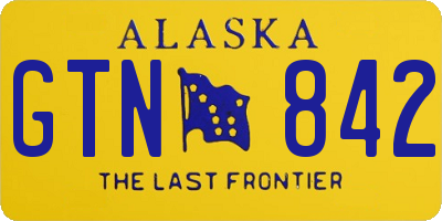 AK license plate GTN842