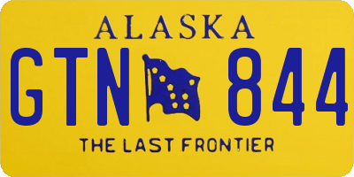 AK license plate GTN844
