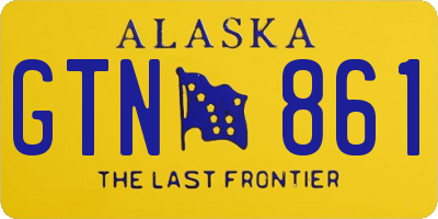 AK license plate GTN861