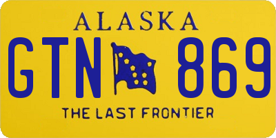 AK license plate GTN869