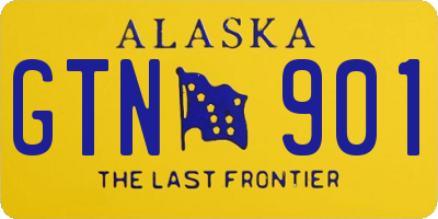 AK license plate GTN901