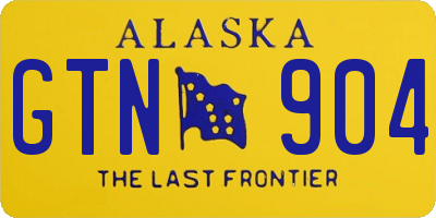 AK license plate GTN904