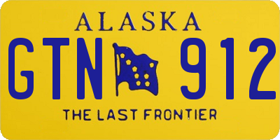 AK license plate GTN912