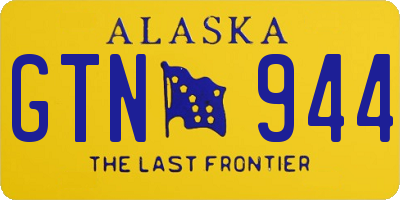 AK license plate GTN944