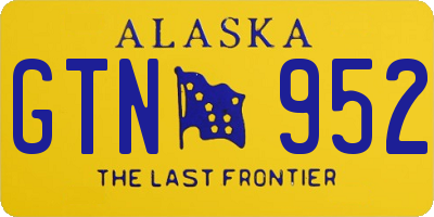 AK license plate GTN952