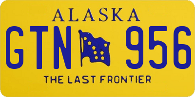 AK license plate GTN956