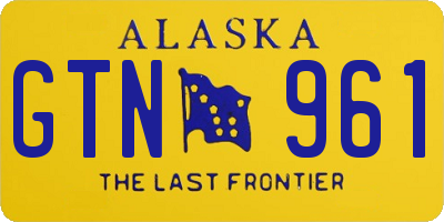 AK license plate GTN961
