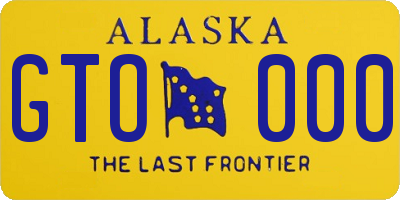 AK license plate GTO000
